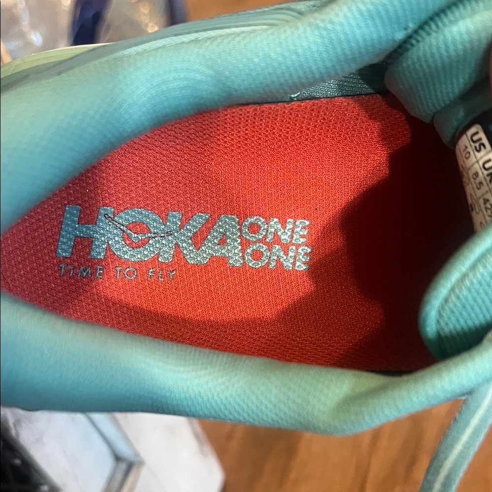 Hoka Bondi 7 Women's Teal/Aqua Road Running Shoes - Picture 9 of 10